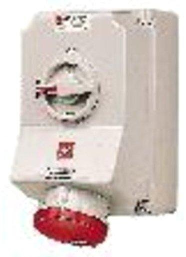 CEE-Steckdose abschaltbar verr. 63A 5p 400V 6h IP67 