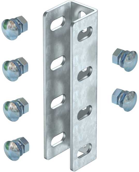 U-Stiel-Verbinder inklusive Flachrundschrauben 200x44 St FT 