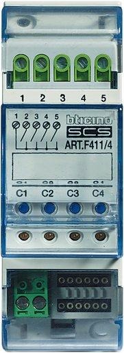 Reiheneinbauaktor 4-fach mit 4 Schließern 