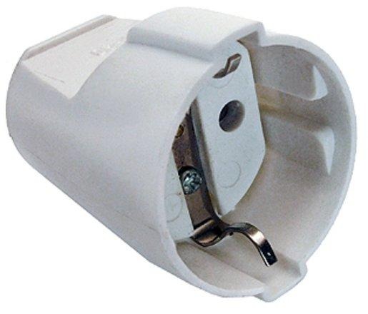 Schuko Kupplung grau 