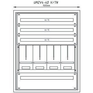 UP Zählerverteiler + PW + UM VKW für TN-Netz 