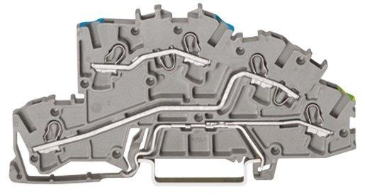 Installationsetagenklemme N/L/PE 0,25 - 2,5 mm² grau 