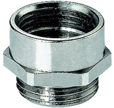 Übergangsstück PG21M25 PG 21 auf M25x1,5 Messing/Vernickelt 