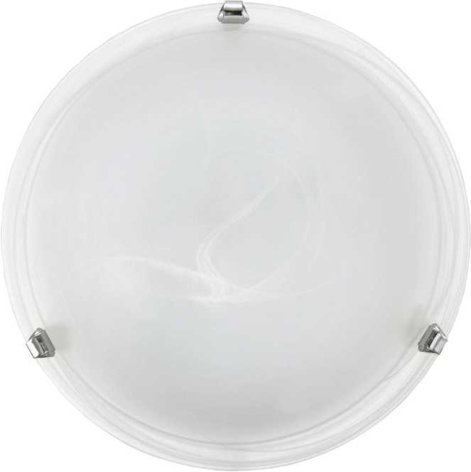 Deckenleuchte E27 2x60W chrom/Glas satiniert SALOME 