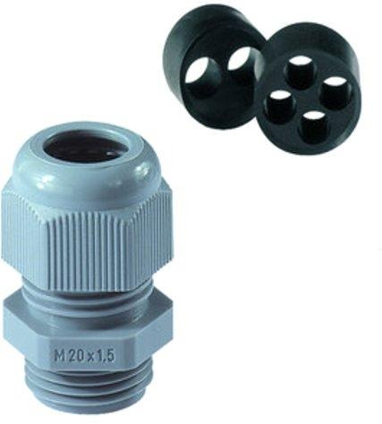 Kabelverschraubung PERFECT 50.620 PA/4x5 M 20 mehrfach Dichteinsatz 
