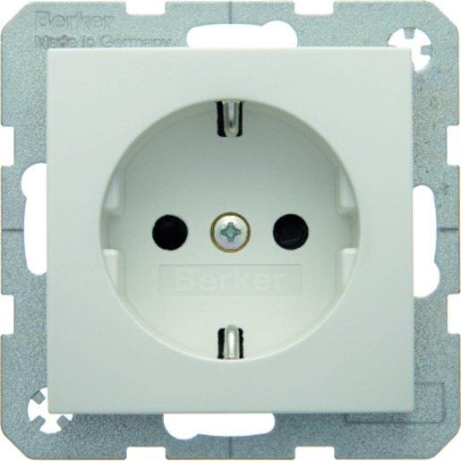 SCHUKO-Steckdose S.1/B.3/B.7 polarweiß glänzend 
