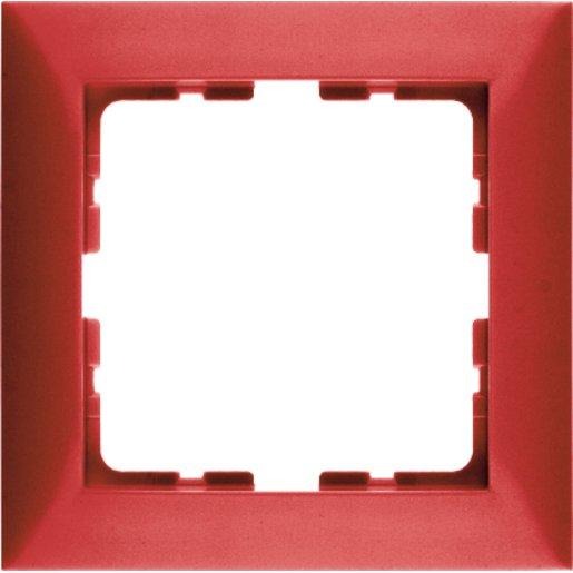Abdeckrahmen 1-fach S.1 rot / glänzend 