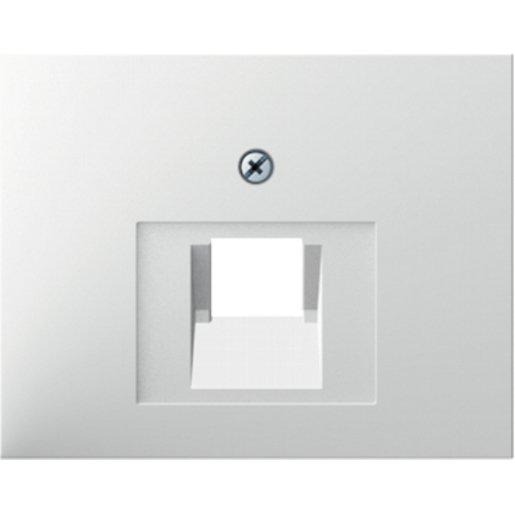 Zentralstück für UAE-Steckdose K. 1 polarweiß glänzend 