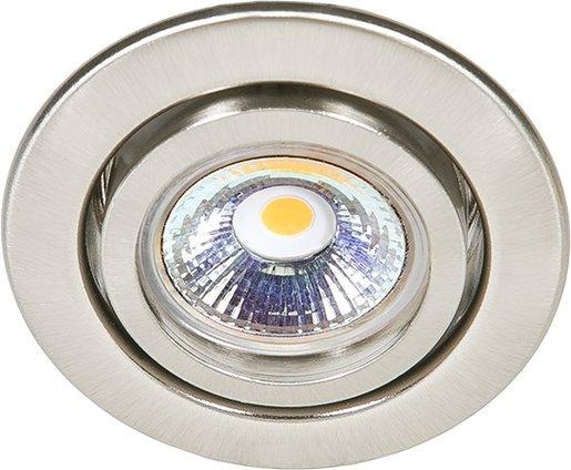 Einbaustrahler mit Sprengring schwenkbar C 3840 nickel-gebürstet ohne Fassung 