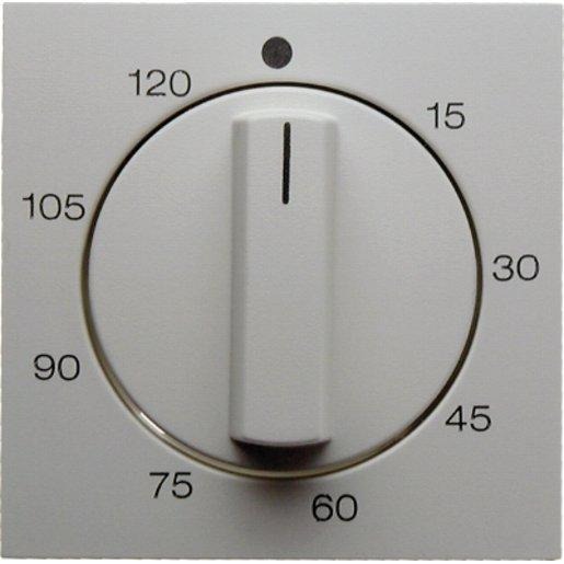 Zentralstück mit Regulierknopf für mech. Zeitschaltuhr Glas weiß 