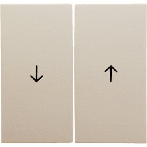 Wippen mit Aufdruck Symbol Pfeil S.1 weiß glänzend 