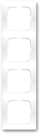 Abdeckrahmen spring 4-fach weiß glänzend 