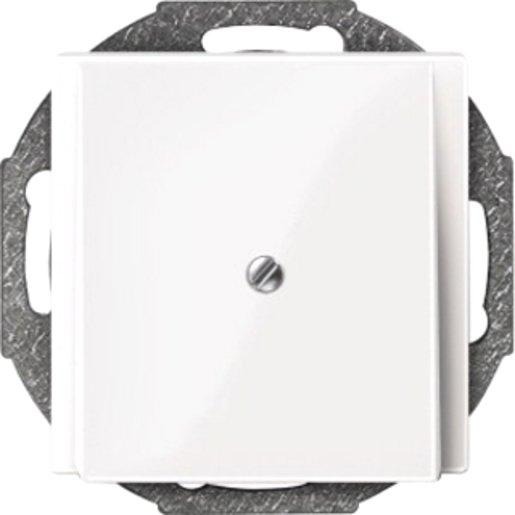 Zentralplatte Leitungsauslass polarweiß glänzend 