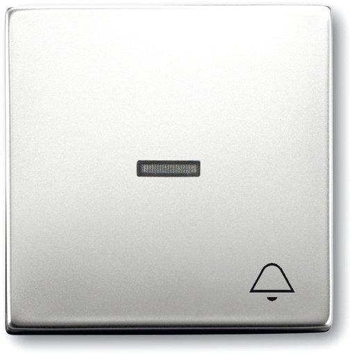 Wippe für Unterputz Taster Symbol Klingel Edelstahl matt 