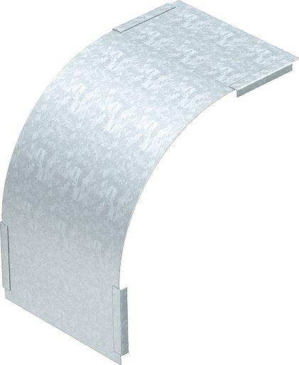 Deckel für Vertikalbogen 90° fallend Stahl bandverzinkt 300 mm 