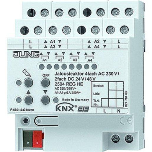 Jalousieaktor 4fach AC 230 V 2fach DC 24 V elektronische Handbedienung 
