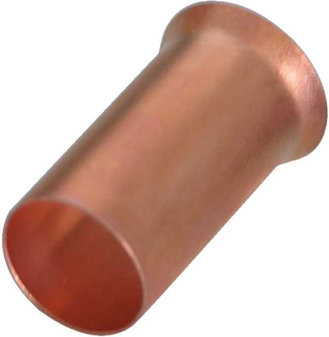 Aderendhülse blank 0,75 mm² - L 6 mm VE500 