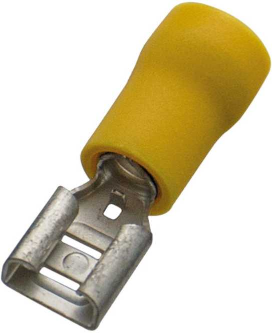 Flachsteckhülse isoliert 2,5-6/6,3x0,8 