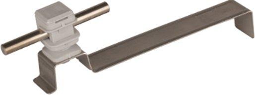 Dachleitungshalter mit gewinkelter Strebe für Dachflächen Rd. 8 mm 