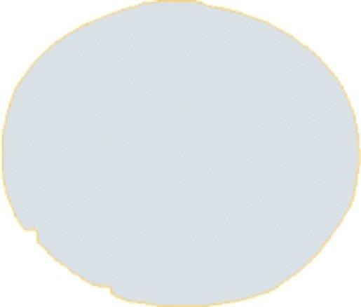 Tastenlinse flach weiß blanko 