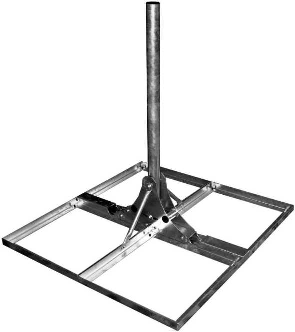 Sat-Standfuß für Flachdachmontage STF 120 