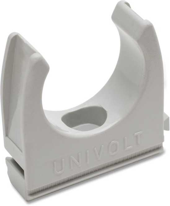 Klemmschelle halogenfrei anreihbar hellgrau 