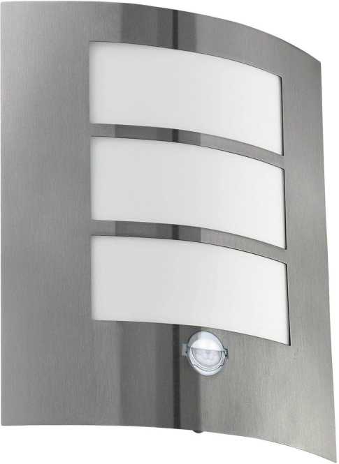 Außen-Deckenleuchte 1xE27 max.15W Edelstahl mit Sensor CITY 