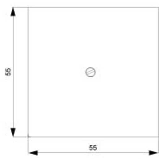 Blindplatte I-System elektroweiß 