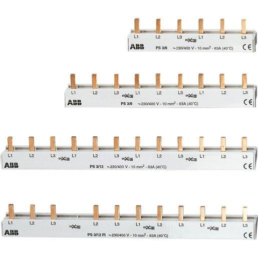 PS3/6 Phasenschiene 3Ph.,6Pins,10qmm 
