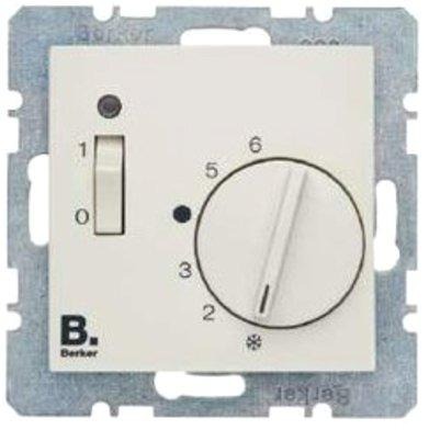 Raumtemperaturregler mit Öffner Zentralstück polarweiß glänzend 