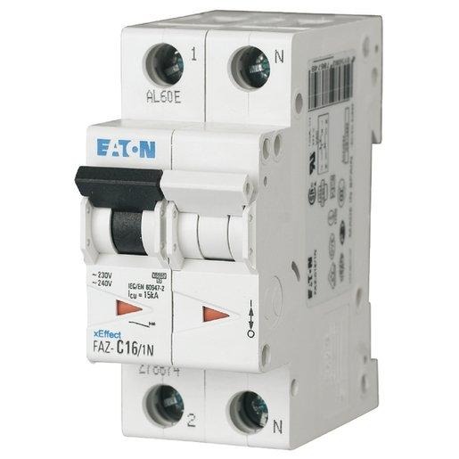 LS-Schutzschalter 2-polig 10kA C-Char 16A 2TE 