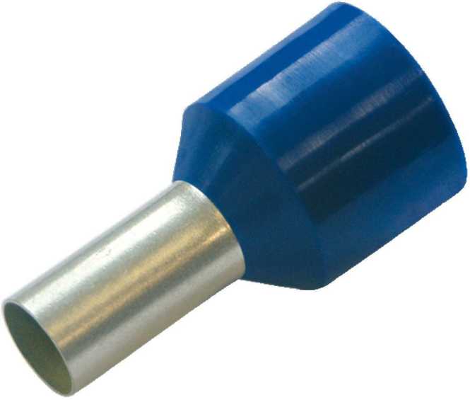 Sicherheitsaderendhülse 2,5 mm² L 12 mm blau 