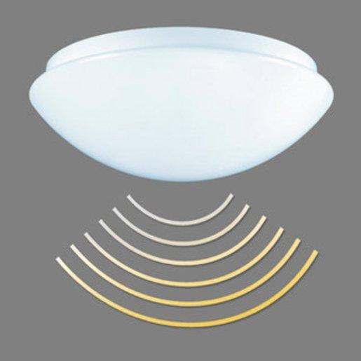 Decken-/Wandleuchte mit integriertem HF-Präsenzmelder 