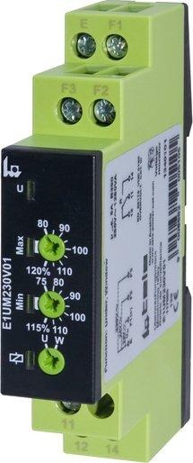 Spannungsüberwachungsrelais E1UM230V01 1-phasig 1 Wechsler 