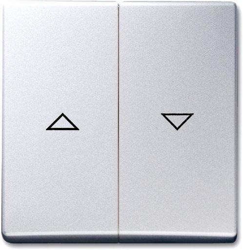 Wippe für Unterputz Jalousieschalter/-taster Alusilber 