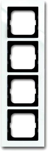 Abdeckrahmen axcent 4-fach weiß glänzend 