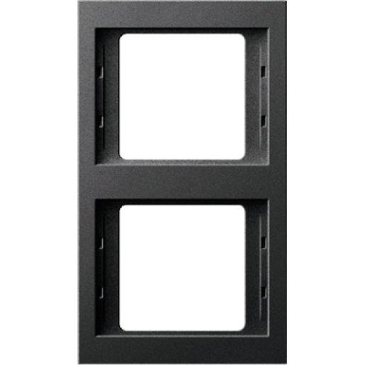 Abdeckrahmen 2-fach K.1 - anthrazit/ matt 