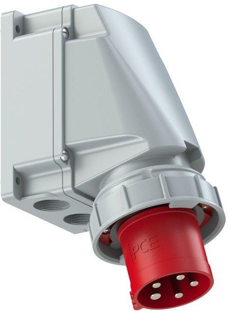 CEE-Wandgerätestecker 63A 5P 400V IP66/67 Power Twist 