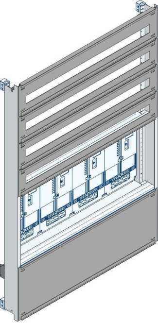 Einsatz für Zählerverteiler (OÖ/Salzburg) TN-Netz 4 Zählerplätze H 1325mm 