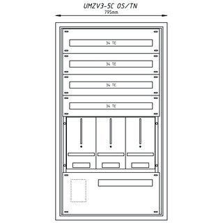 UP Zählerverteiler + PW + UM EAG/LinzAG/SAG für TN-Netz 