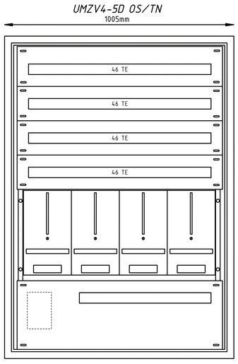UP Zählerverteiler + PW + UM EAG/LinzAG/SAG für TN-Netz 