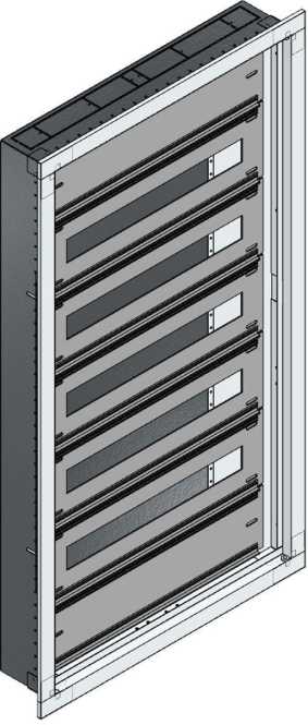 UP-Installations-Flachverteiler Nischenmaß B550xH1040xT110mm 
