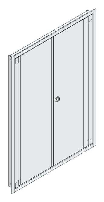UP-Verteilertürrahmen IP30 + Tür außen B1005xH1410xT85mm 