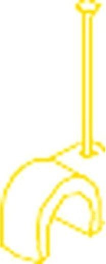 Rundschelle 7/35 Stahlnagel verzinkt Ø 2 mm lichtgrau 