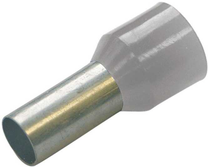 Aderendhülse isoliert 0,75 mm² - L 10 mm grau 