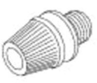 Klemmnippel 433W M 10 x 1m Polyethylen weiß Klemmring: Polyamid 