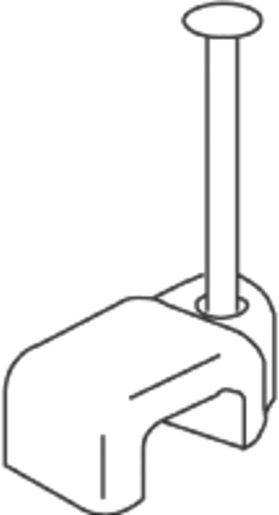 Vierkant-Schelle 1501/15 Stahlnagel verzinkt Ø 1,2 mm braun 