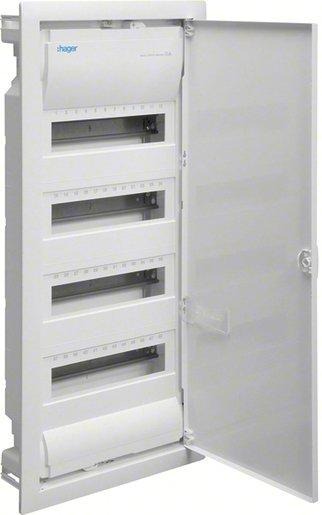 Unterputz-Kleinverteiler 4-reihig 48M+Tür UP IP30 VU48AT 