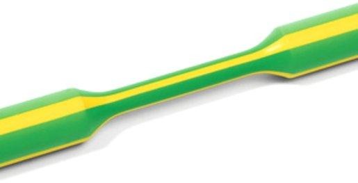 Warmschrumpfschlauch 3:1 HIS-3-18,0/6,0 grün-gelb 4m 