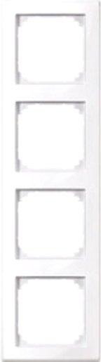 Abdeckrahmen 4-fach aktivweiß glänzend 